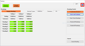 Kepler 4 Readings Screen