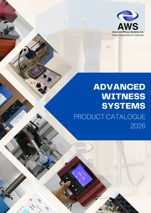 Catalogue cover for torque calibration equipment