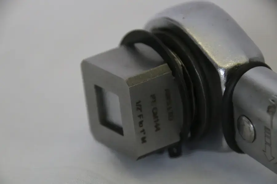 Square to square Torque Adapter on a Norbar torque wrench