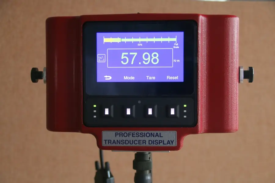 AWS Professional Transducer Display capturing a torque peak