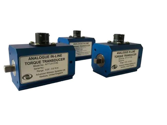 Three AWS Inline Torque Transducers with no background