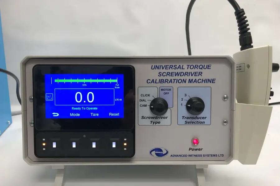 Control box for the AWS Universal Torque Screwdriver Calibration Machine