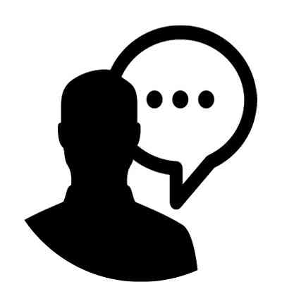 Male icon speech bubble