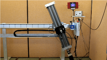 Universal Torque Wrench Calibration Machine calibrating a small torque wrench