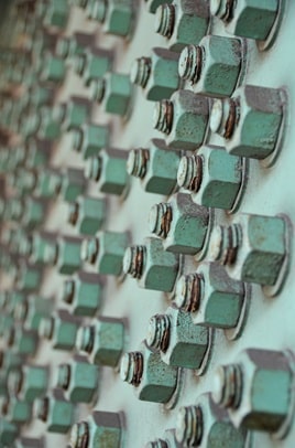 A number of bolts bolted in